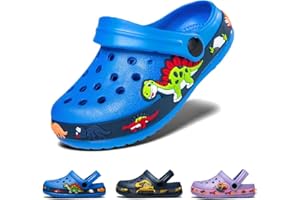 Drecage Toddler Clogs Kids Clogs for Girls Boys Slip on Garden Clogs Slide Sandals Waterproof Beach Pool Shoes Slipper