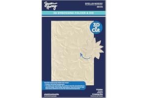 Spellbinders E3D-072 Playful Poinsettia 3D Embossing Folder by Simon Hurley