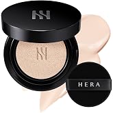 HERA BLACK CUSHION FOUNDATION 15g 13N1 PORCELAIN, Lightweight Buildable Coverage, Hydrating Formula, Soft Satin Skin-Like Finish, Long-Lasting Korean Makeup