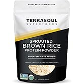 Terrasoul Superfoods Organic Sprouted Brown Rice Protein Powder, 1.5 Pounds