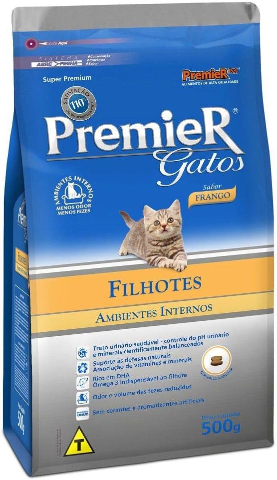 Ração Premier Ambientes Internos para Gatos Filhotes