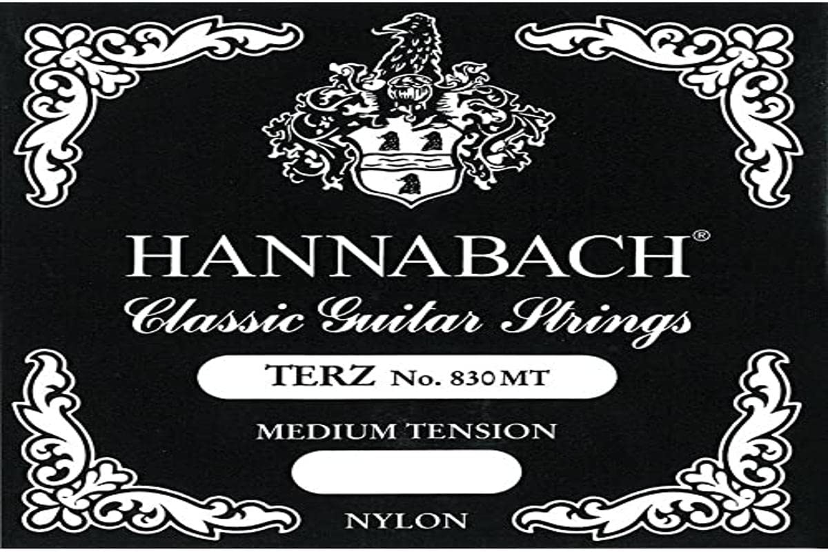 Hannabach Classical Guitar Strings Series 830 Medium Tension for Terz-Guitar, plain nylon, scale 570-590 mm - A1-8301MT