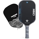 CRBN Pickleball - TruFoam Waves Paddle | Carbon Fiber Pickleball Paddle - 100% Foam Core Designed for Maximum Power, 14mm