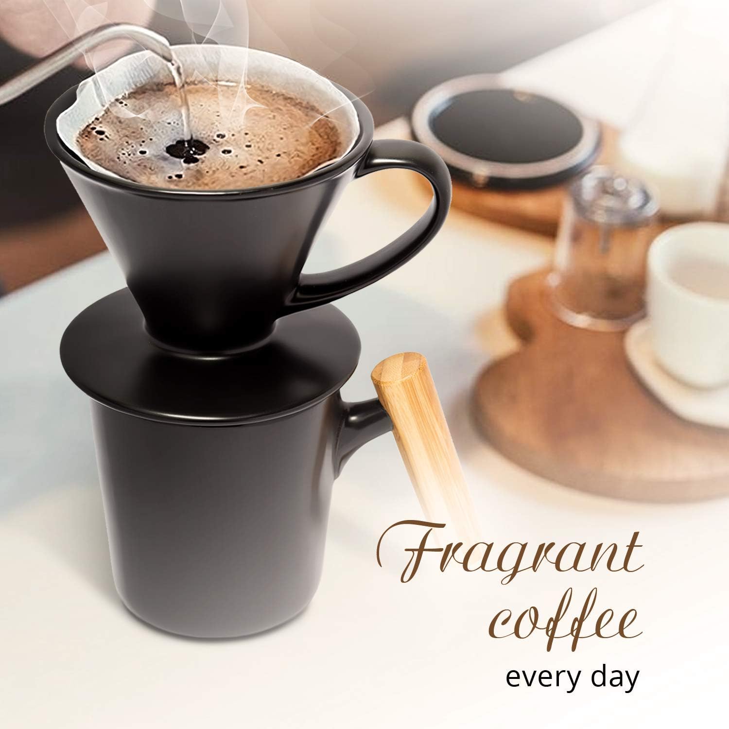 MY STYLE COFFEE Pour Over Coffee Dripper One Cup Coffee