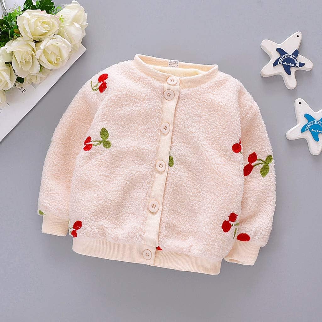 Manteau Bebe Fille Enfant Hiver Chaud Epaissir En Coton Polaire A Cerise Fraise Couleur Unie Manches Longues Bouton Veste La Mode Cartoon Chic Mignon Elegant Pas Cher 3 24 Mois Manteaux Vetements Yourcup Yourdesign Com