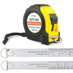 WIN TAPE Steel Diameter Tape Measure - Imperial and