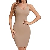 Ysabeloom Shapewear Slip Dress for Women Under Dress V Neck Tummy Control Full Slip Seamless Body Shaper