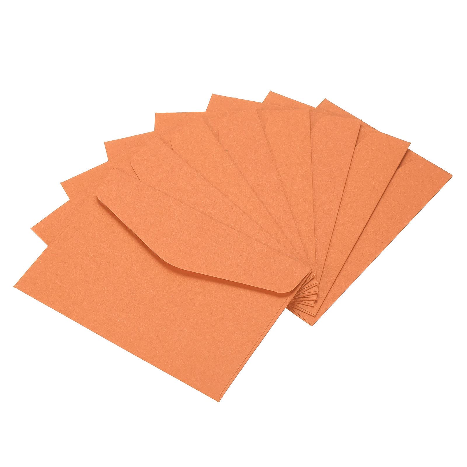 YOKIVE 100 Pack Gift Card Envelopes, Business Greeting Note | Small Item Holder Envelope, Great for Invitations Weddings(Orange)