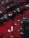 meilun 1920s Sequined Inspired Beaded Gatsby Flapper Evening Dress Prom (L, Red)