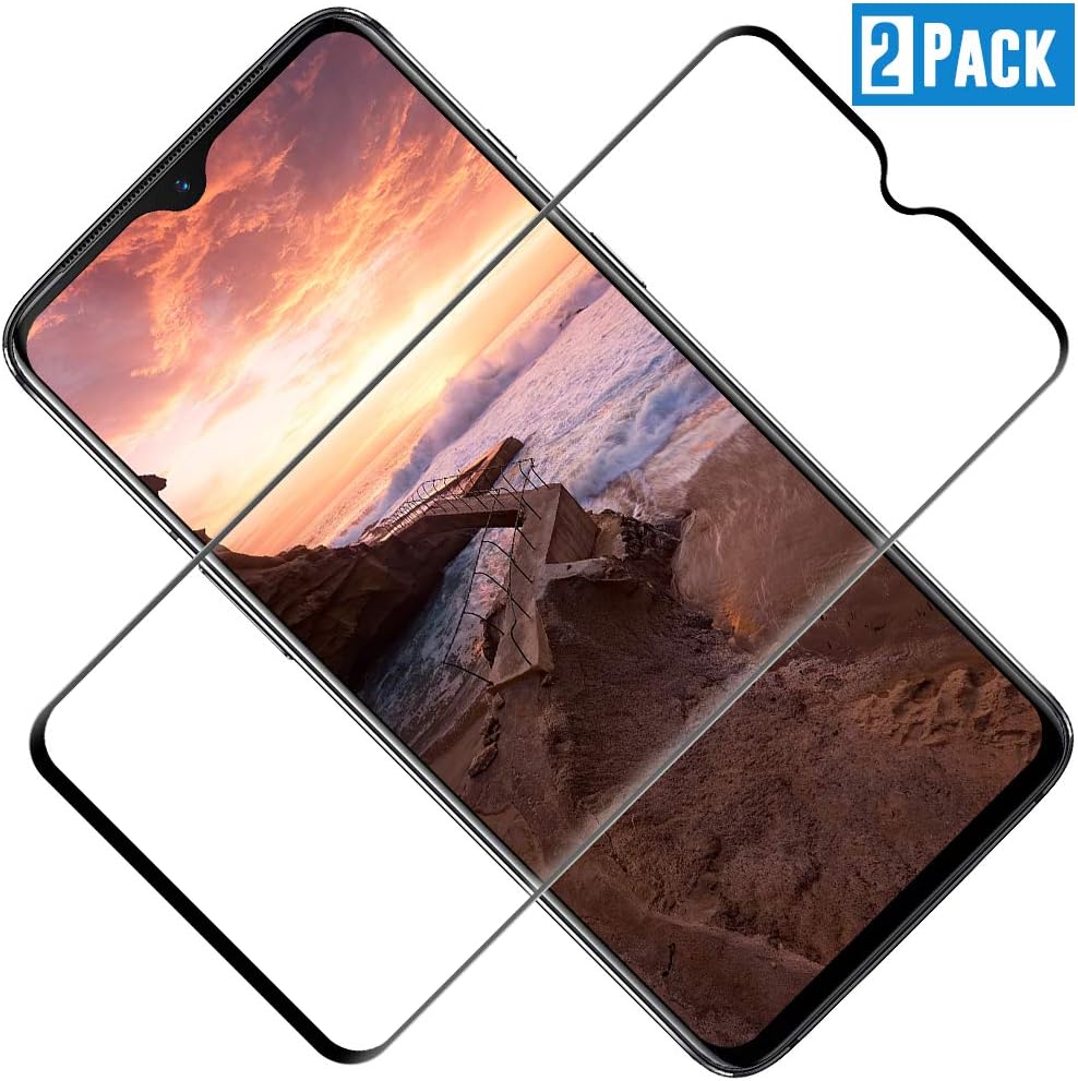 TOCYORIC OnePlus 7 Tempered Glass, Oneplus 7 Screen Protector [2 Pack] [Full Adhesive] [Full Coverage] [3D Curved] [Touch Sensitive] Tempered Glass Screen Protector OnePlus 7