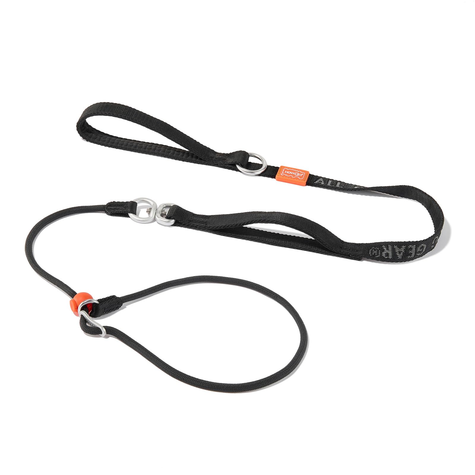 Photo 1 of Slip Lead Dog Leash with Double Handles | Reflective Dog Training Leash with 360° Swivel Anti-Tangle | Heavy-Duty Leash and Collar for Large Medium and Small Dogs No-Pull Walking (Black, 5.5FT)