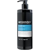 Organsky Professional Shaving Gel – 19.6 fl oz | Transparent Non-Foaming Razor Glide Gel for Barbers & Men | Cooling Aloe Vera & White Tea Formula | Irritation-Free Precision Shave for Sensitive Skin