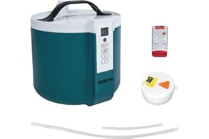 HIGOSPRO 2L Portable Sauna Generator for Sauna, 1000W Home SPA Fumigation Steam Machine, 90 Mins Timer Display and Remote Control