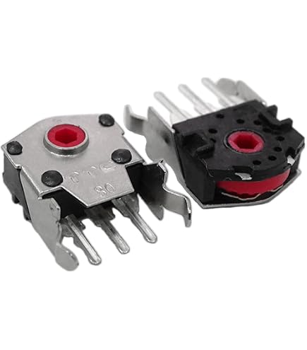 TTC 10 Mm Maus-Encoder – Für Logitech G102 G304, Silber/Gold/Grün/Rot Kern, 2 Stück, Metall, Langlebig