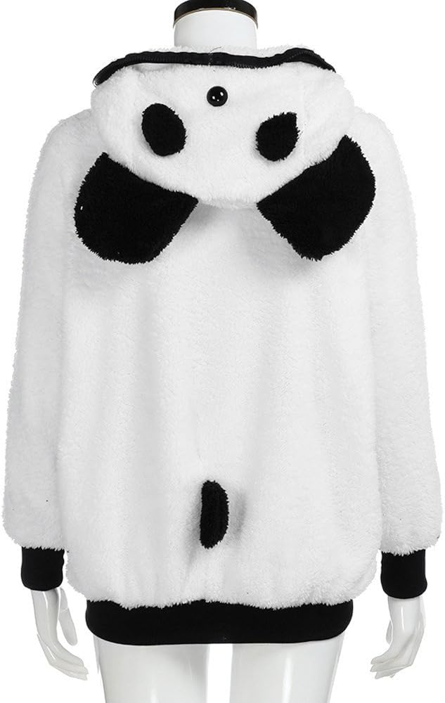 fluffy panda hoodie