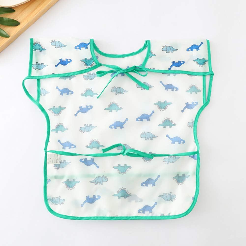 Bebe Lactancia Y Alimentacion Baberos Baberos Impermeable Bebes Ninos Ninas Delantal Sin Mangas Para Pintura Comer Para Unisex Infantil De 0 3 Anos Happy Cherry