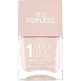Nails Inc It's Topless Gel-Like Nail Polish, 4-in-1 Base Coat, Treatment, Color & Top Coat, Long Lasting, Strong, Chip Free Nails, Glossy Salon Quality Manicure, Air Dry Nail Polish, Renee, 0.47 Fl Oz
