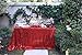 Trlyc Sequin Tablecloth Rectangular Red Sequin Table Cloth for Wedding-60x105