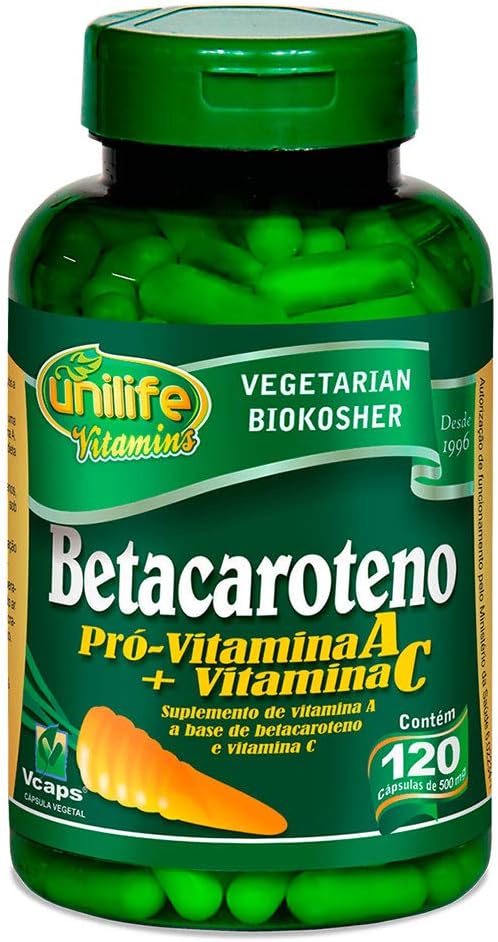 Betacaroteno Unilife 120 Cápsulas De 500mg por Unilife