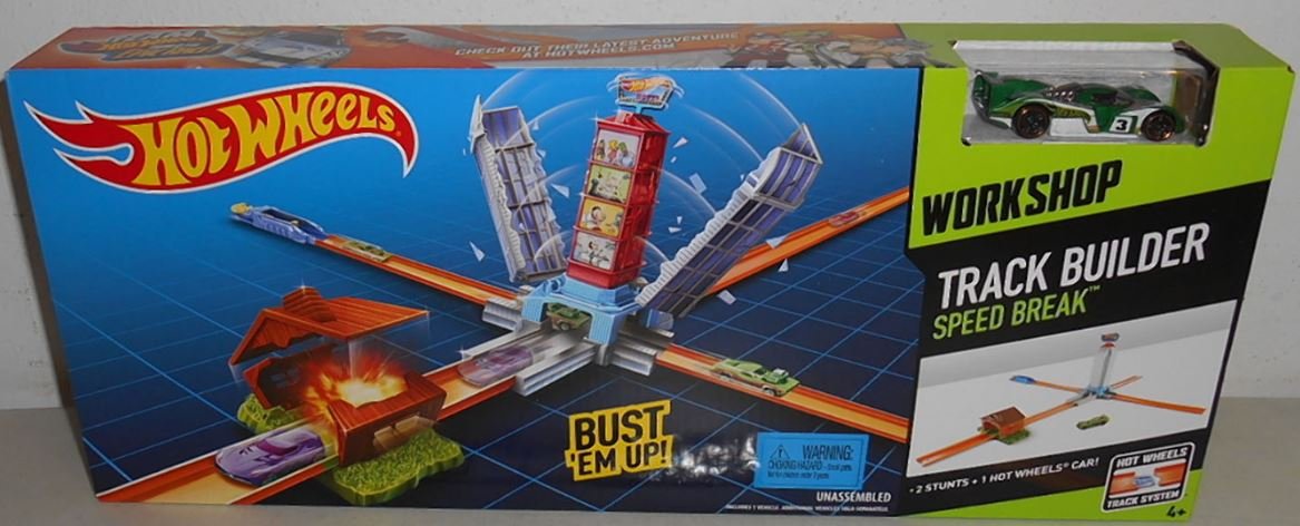 Hot Wheels Workshop Track Builder Speed Break Track Set