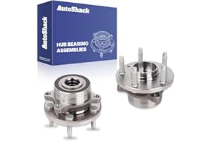AutoShack Front Wheel Hub Bearing Assemblies with ABS Replacement for 2011-2019 Ford Explorer 2013-2019 Ford Police Intercept
