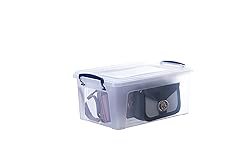 Superio Storage Bins with Lids- Clear Boxes for