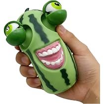 ANBOOR Squishy Monstre Jaune 4,7 Pouces - Boule Anti-stress à Remontée Lente - Cadeau Halloween Anniversaire