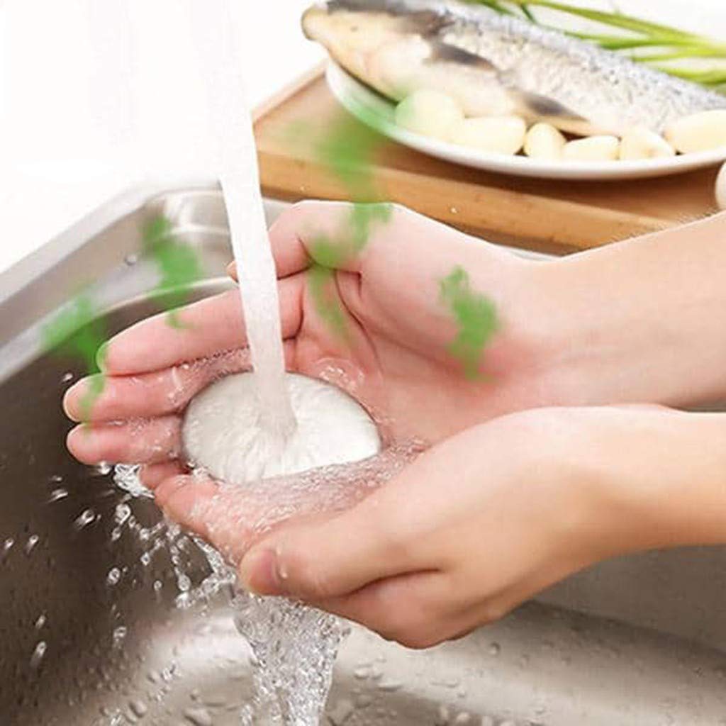 FakMe Stainless Steel Soap Bar Odor Remover Kitchen Soap Clearance Remover Fish/Onion/Garlic Deodorize Gadget Tools (2PCS, Silver)