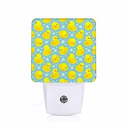 Chrobak LED Night Light,Yellow Rubber Ducks Pattern