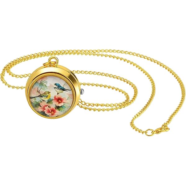 Amazon.com: LightOnIt Vintage Cute Flying Owl Pocket Watch  display picture 1