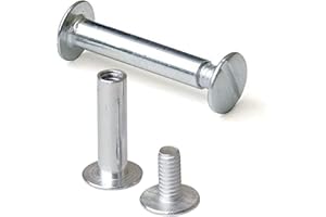 RING BINDER DEPOT Silver Nickel Screw Posts/Chicago Post, 100 Pack, 2-Inch