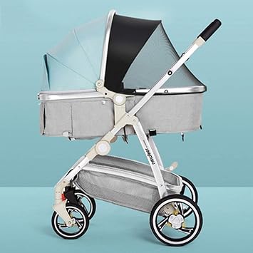 lightweight stroller with large basket