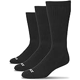 xxl Crew Sport Socks for Men (3-Pack) – Size 15–18 – Lightweight, Breathable Cotton Blend Athletic Socks – Big & Tall Fit