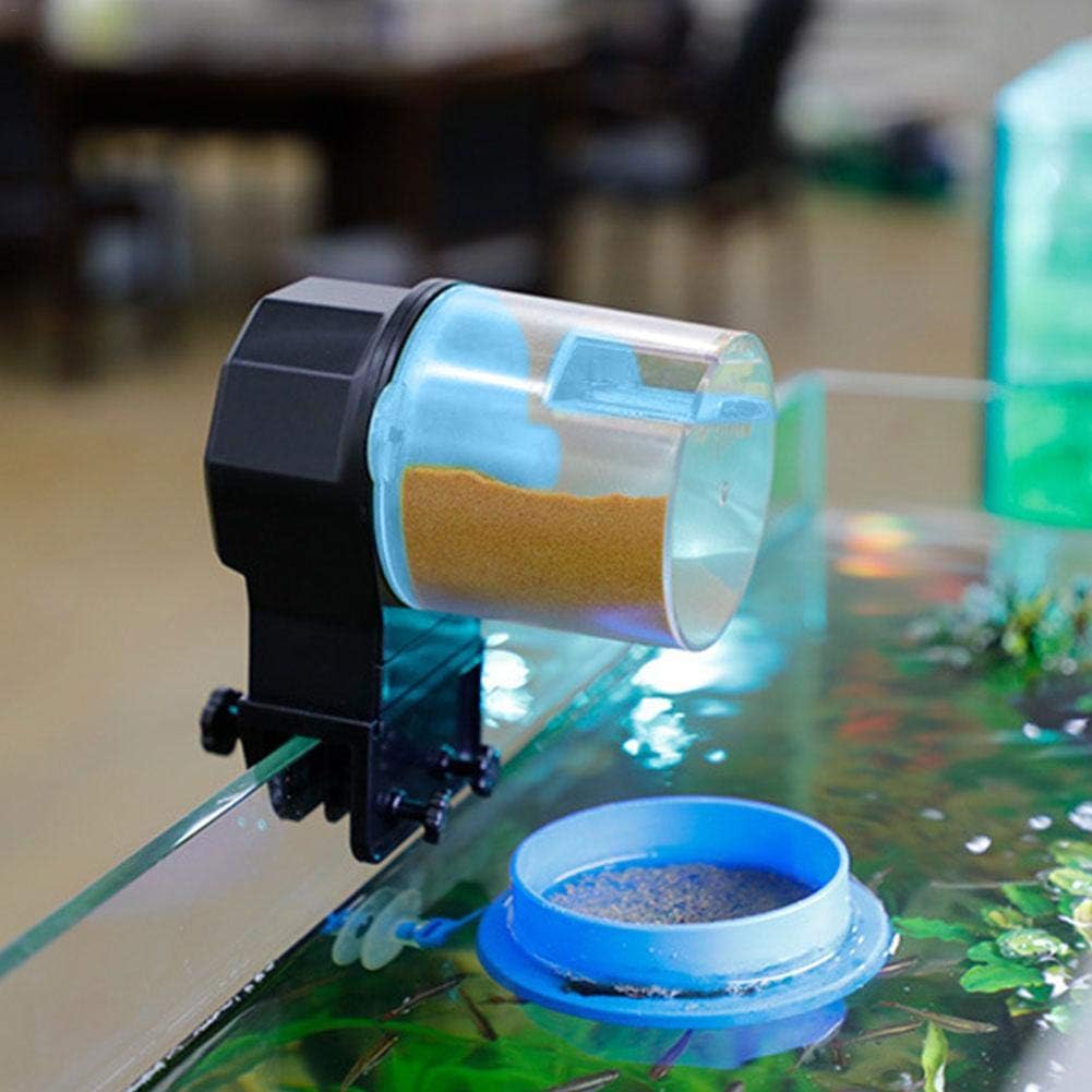 Alimentatore Automatico Per Pesci Petbank - Timer Con 4 Modalit&agrave;, A Batteria, 200ml