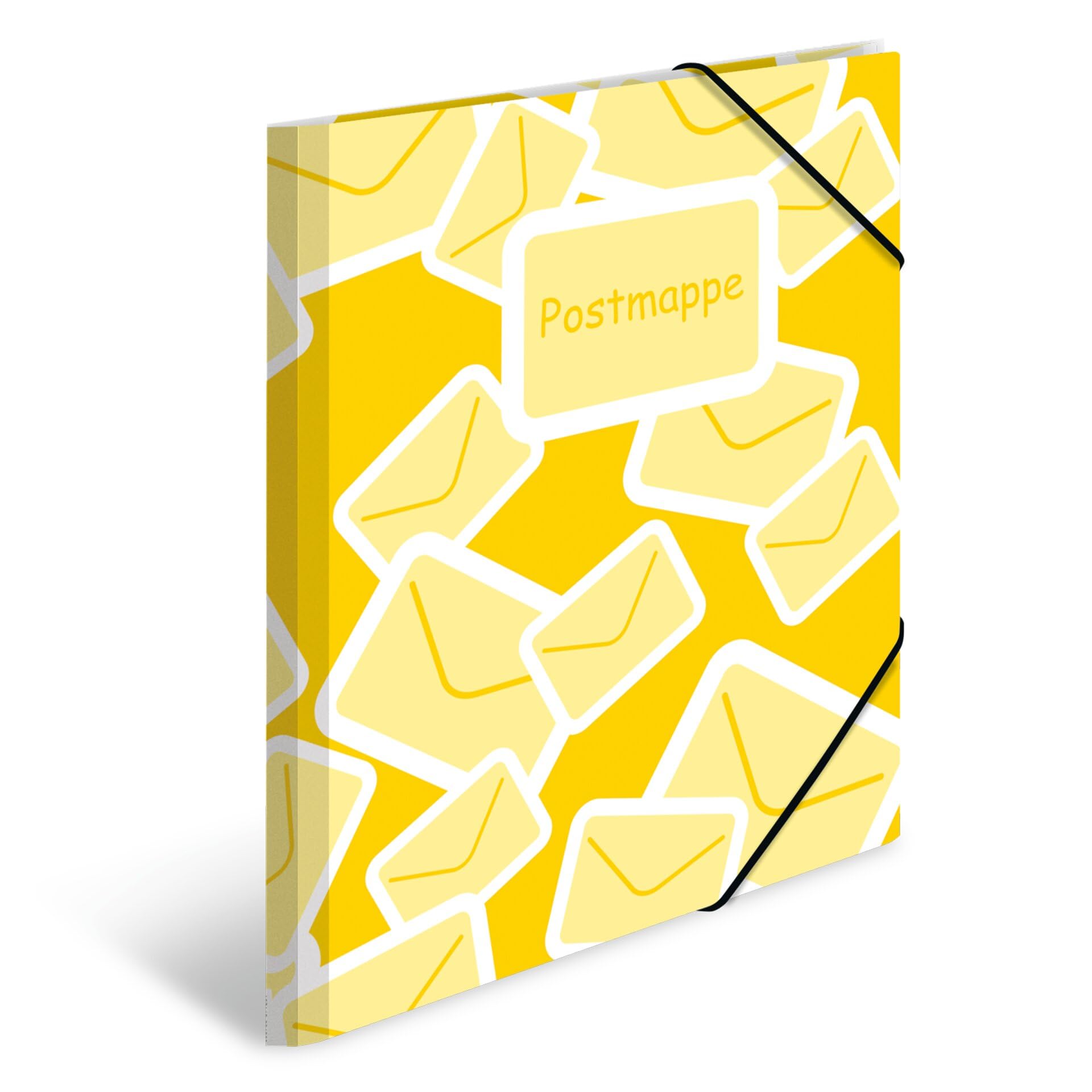 HERMA Elastic Mail Folder with Envelope Motif, A4, Sturdy Plastic, with Inner Print, 1 Span Folder