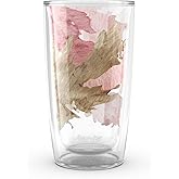 Tervis Rose Gold Pampas Grass Made in USA Double Walled Insulated Tumbler Travel Cup Keeps Drinks Cold & Hot, 16oz, Pampas Grass