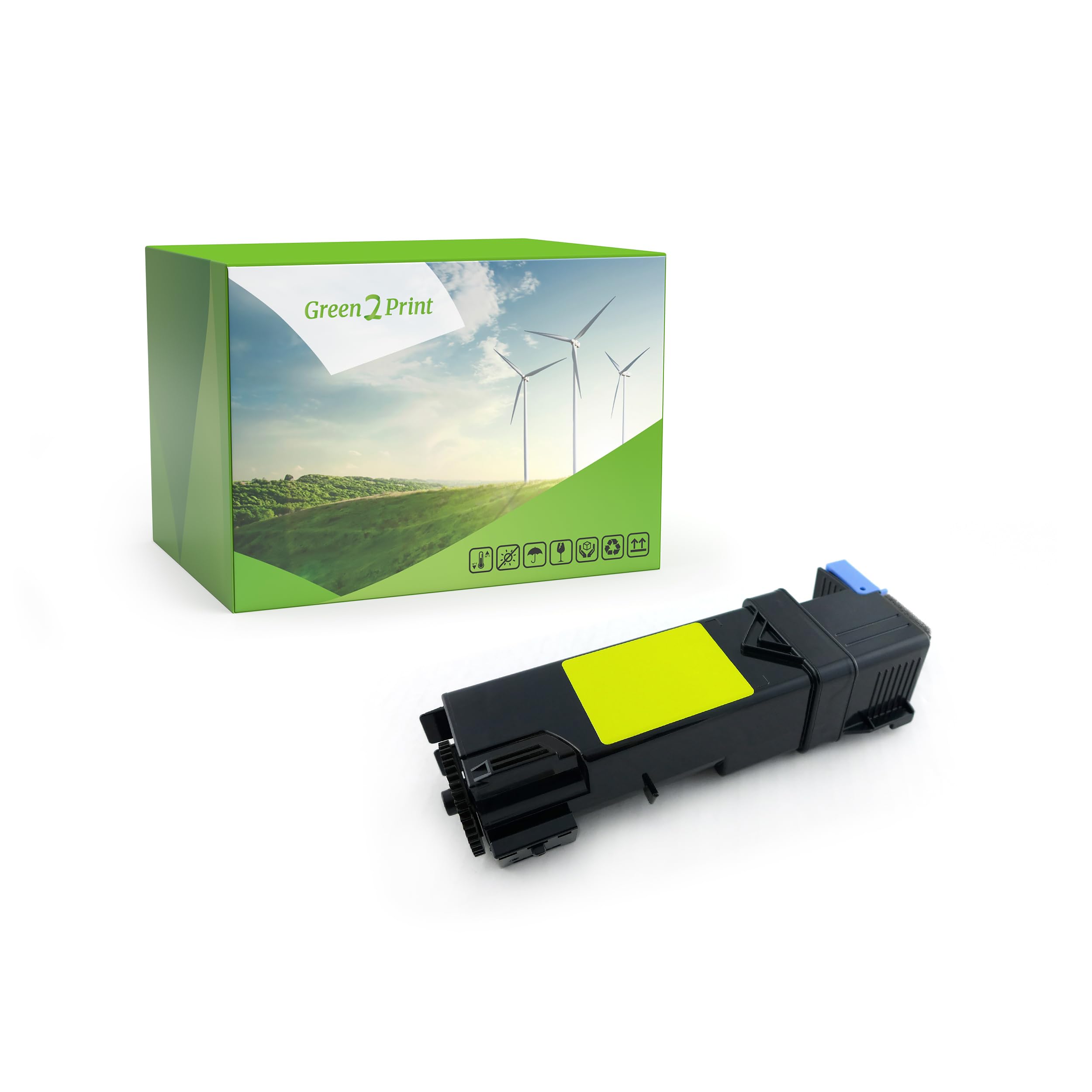 Green2Print Toner yellow 2500 pages replaces Dell 593-11037, 9X54J Toner cartridge for Dell 2150CIDN, 2150CDN, 2155CDN, 2155CN