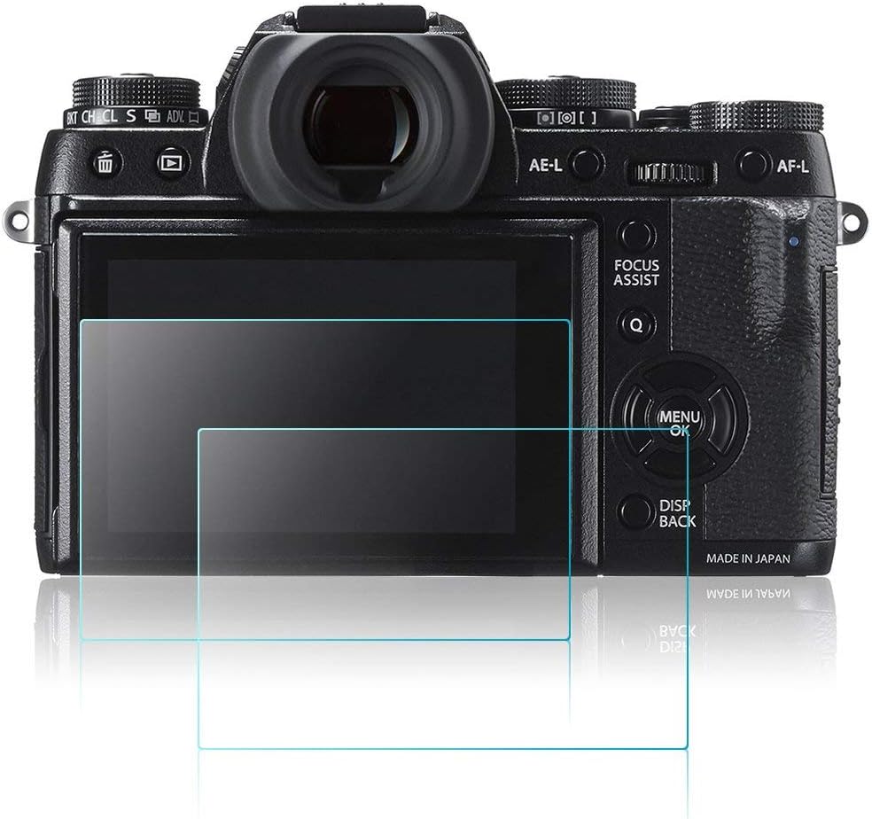 (3 Pack) Tempered Glass Screen Protector For Fujifilm X-T1 X-T2, Masstimo [0.3mm 2.5D High Definition 9H] Optical LCD Premium Glass Protective Film