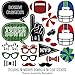 Big Dot of Happiness End Zone - Football Photo Booth Props Kit - 20 Count