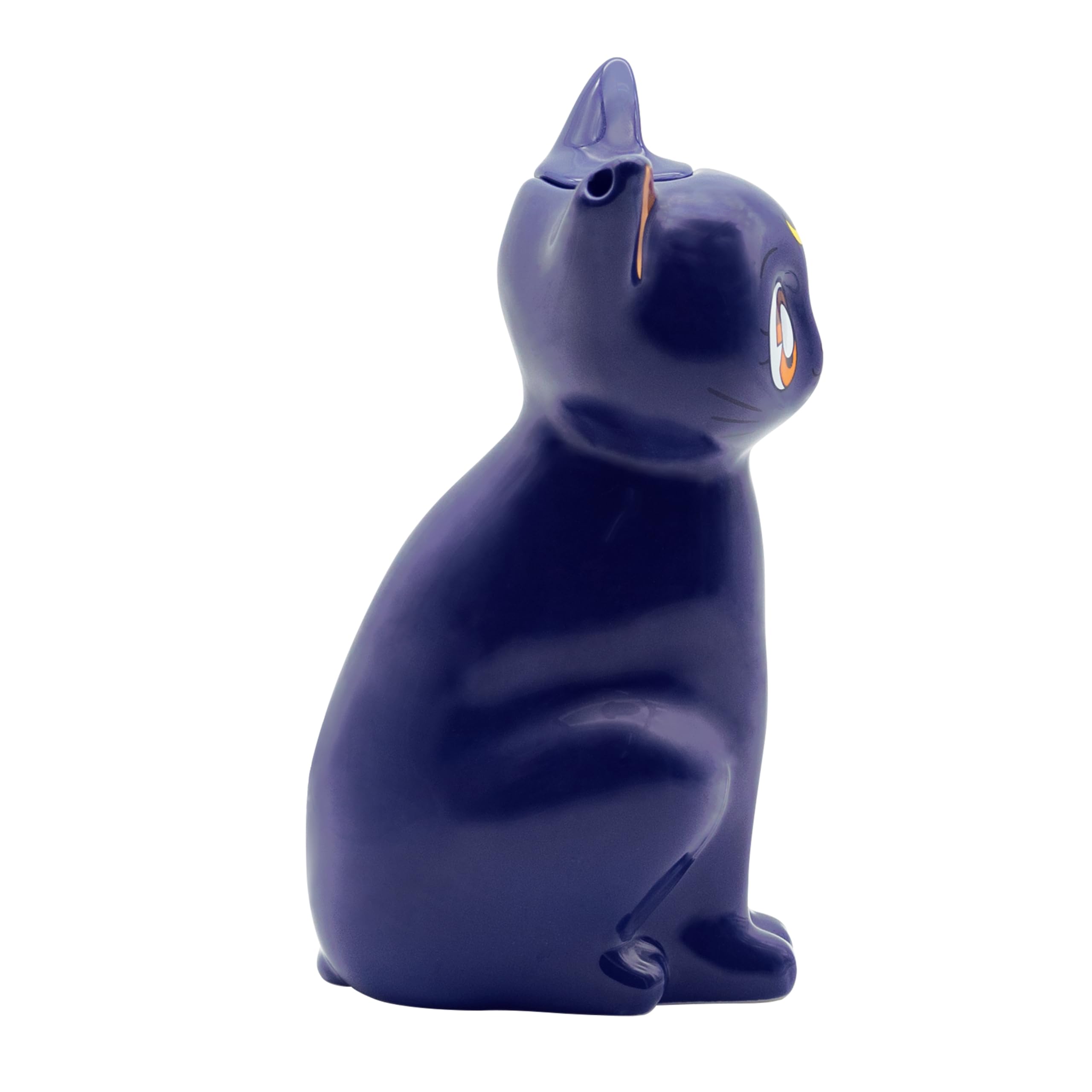 ABYstyle Sailor Moon Luna-Teekanne, Anime, Manga, magisches Mädchen, Sammlerstück, Heimdekoration, Küchengeschirr, Merchandise-Geschenk, Schwarz