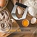 Nuovoware Dough Blender, Premium Stainless Steel Dough and Pastry Blender & Cutter, with 5 Blades and comfort Grip, Black Handle