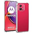 USTIYA Case for Motorola Moto G84 Clear TPU Four Corners Protective Cover Transparent Soft