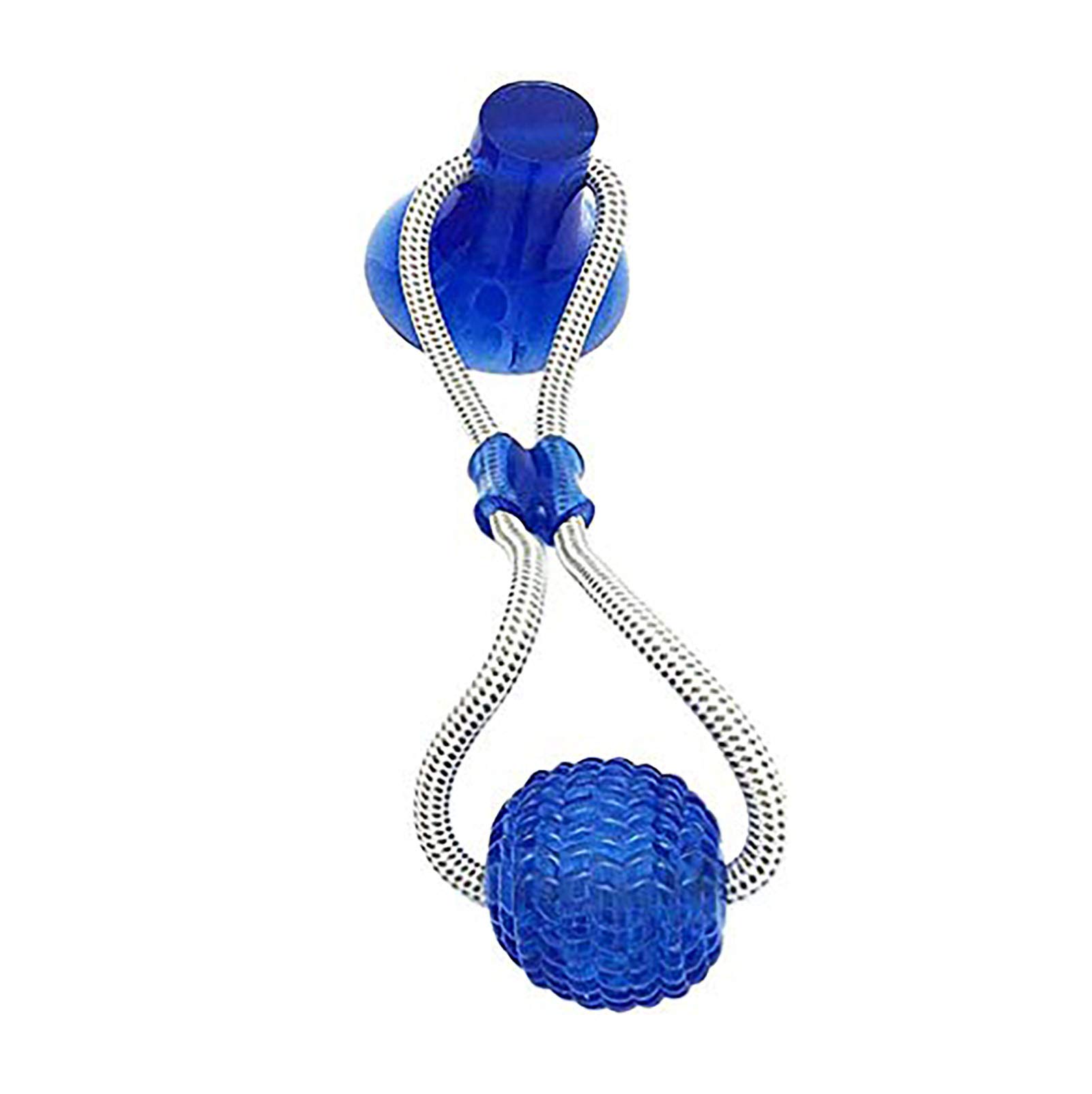 Dog Chew Toy, Pet Molar Bite Toy with Suction Cup Interactive Dog Toys Food Dispensing Chew Toys Durable Treat Dispenser Teeth Cleaner for Large Small Dogs Puppy (blue)