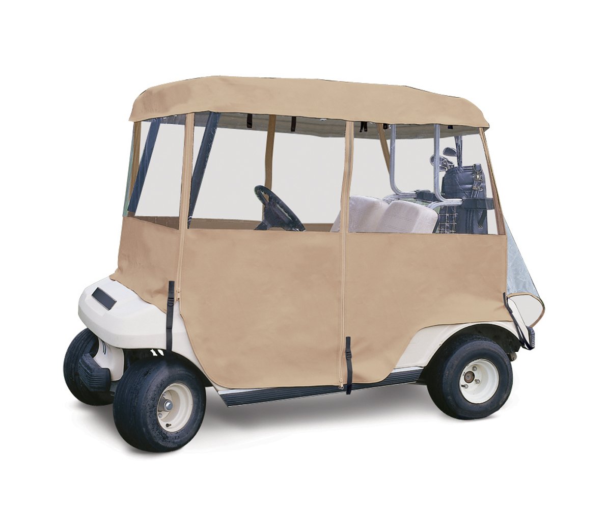 4Sided Golf Car Enclosure 2Person Club Cover Cart Weather Rain