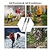 KevenAnna- 2 Pack -Trekking Poles, Adjustable Height Anti-Shock Ultralight Walking Stick for Outdoor Walking Trekking Climbing, 1 Pair (Black)