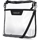 MultiSac Clear Crossbody Bag Stadium Approved Clear Purse Messenger Bag Concert Sports Festivals