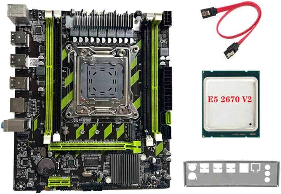 Wresetly X79G Motherboard E5 2670 V2 CPU LGA2011 4XDDR3 RECC M.2 NVME PCI-E X16