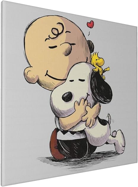 Amazon アートパネル キャンバス絵画 フレーム装飾画 壁画 壁ポスター 壁アート 壁飾り スヌーピー チャーリー ブラウン おしゃれ 額縁なし キャンバス 木枠 贈り物 モダン 油画 絵画 アートフレーム インテリア絵画 ウォールステッカー オンライン通販
