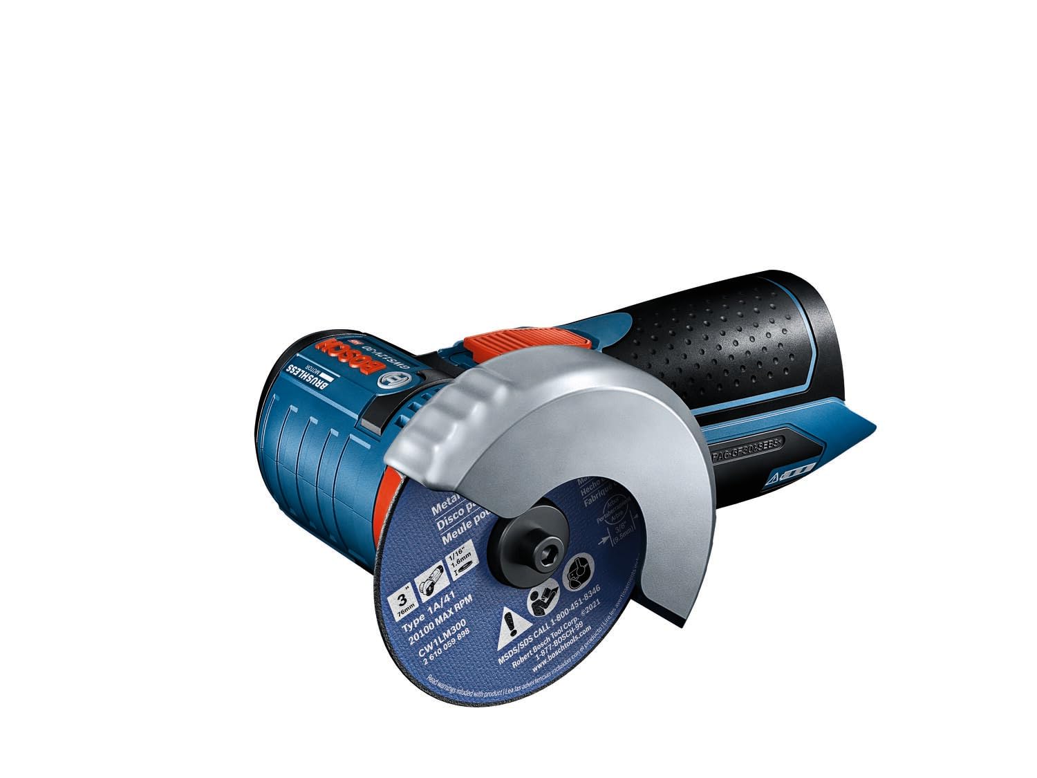 BOSCH GWS12V-30N 12V Máx. Sin Escobillas 3 Pulg. Amoladora angular (herramienta básica)