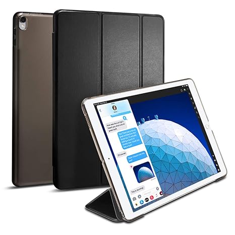 Spigen iPad Pro 10.5 Hülle, Smart Fold entworfen für iPad hülle 10.5 Zoll, iPad 2017 Case Cover - Schwarz